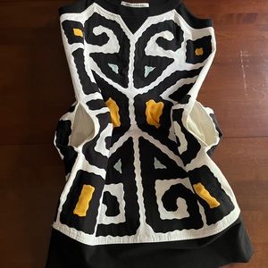 Diane Von Furstenberg DVF Cookie Tahitian Maze Print Cotton Tank Dress Size 2